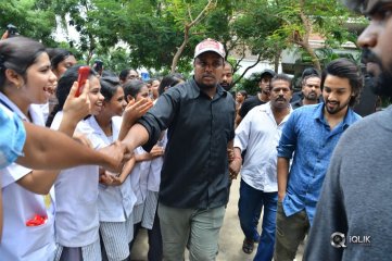 Happy Wedding Movie Team at Sims College Guntur